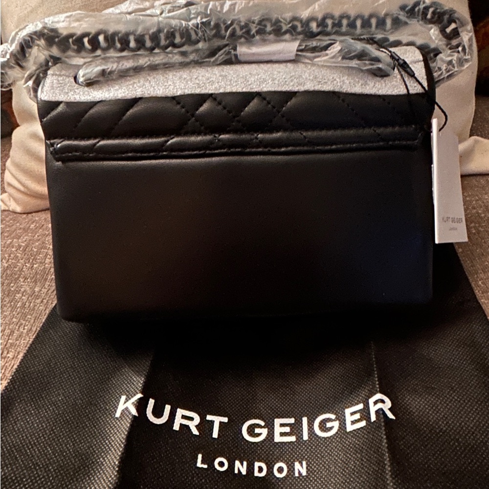 Kurt Geiger London Mini Brixton Drench Leather Shoulder Bag - Picture 4 of 11